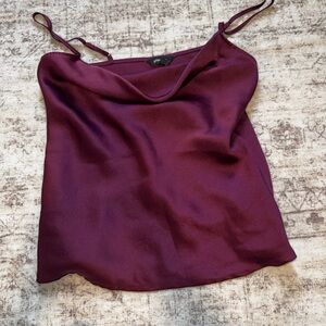 Elegant Purple Satin Express Cami Top